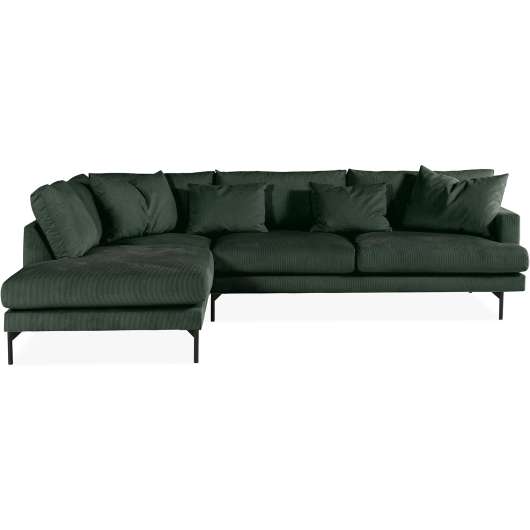 3-sits soffa med schäslong vänster | Menard - Grön