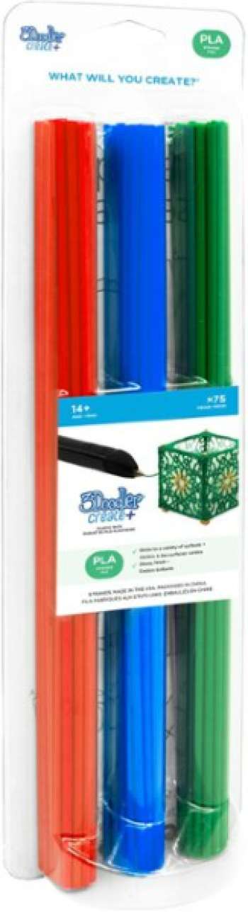3Doodler Create+ ABS Mixed 75-Pack (Red, Blue, Green)