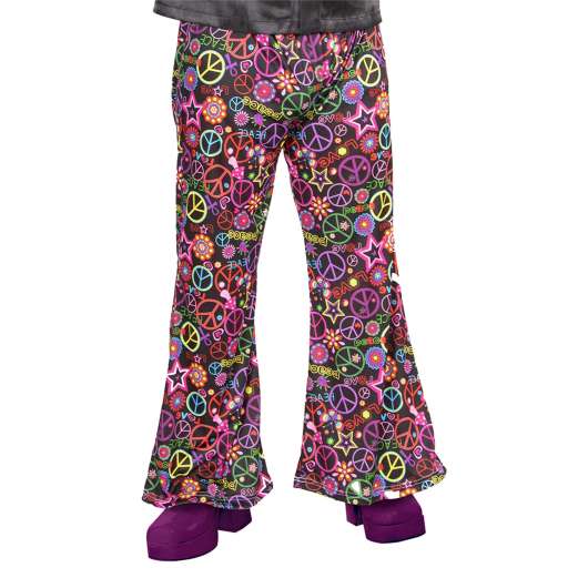 60-tals Peace Out Flares Byxor - Medium/Large