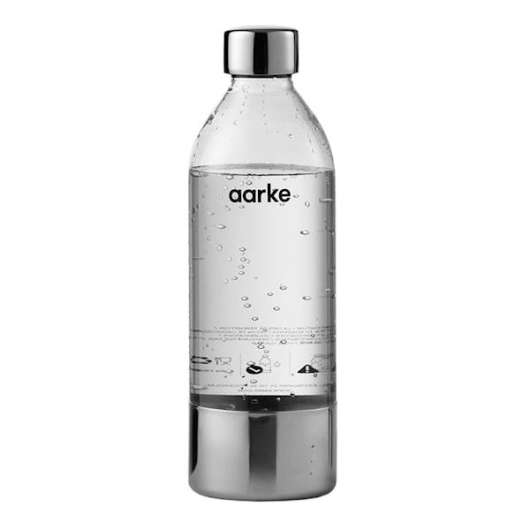 Aarke PET-flaska polished steel - passar till Aarke kolsyremaskin