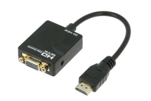 Adapter HDMI till VGA med ljud