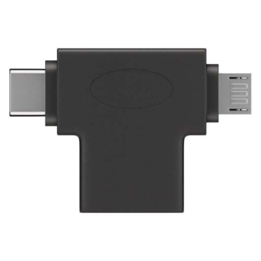 Adapter USB-C och Micro-USB till USB-A