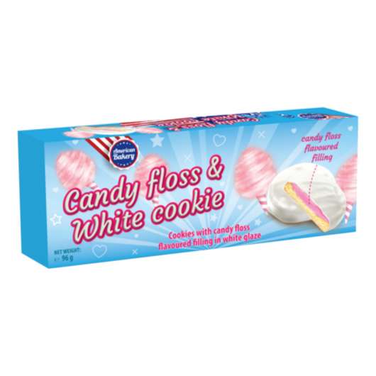 American Bakery Candy Floss & White Cookie - 96 gram