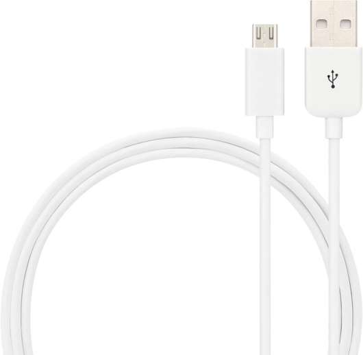 Andersson Micro-USB Kabel 2m, 2.4A - Vit