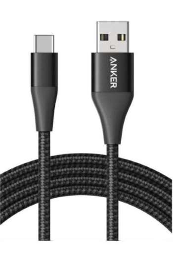 Anker PowerLine + II USB-A till USB-C 1m - Svart