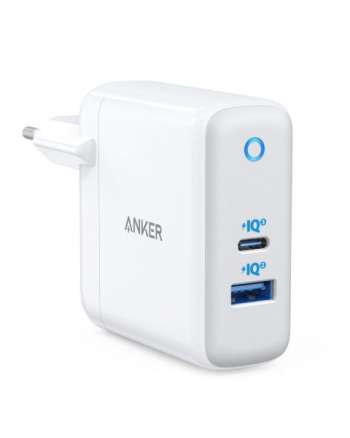 Anker PowerPort Atom III 45W USB-C + 15W USB-A - Vit