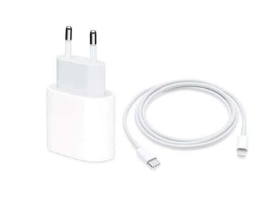 Apple 20W USB-C Fastcharger + Apple USB-C till Lightning-kabel 2m