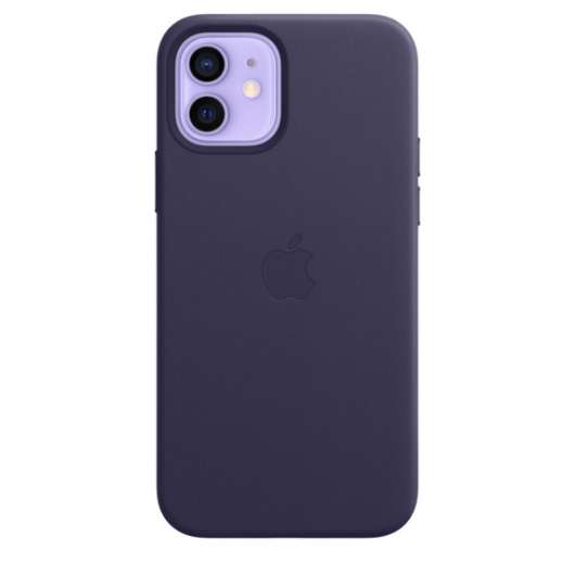 Apple iPhone 12 / 12 Pro Leather Case / MagSafe - Deep Violet