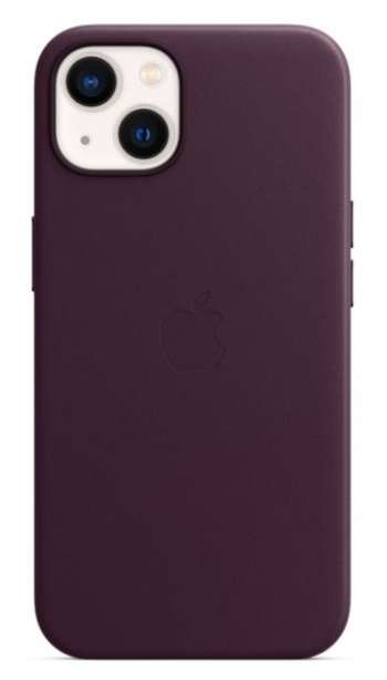 Apple Iphone 13 Leather Case / MagSafe - Dark Cherry