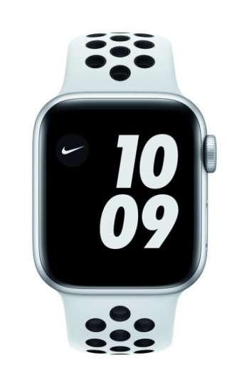Apple Watch Nike Series 6 - 40mm / GPS + Cellular / Silver Aluminium Case / Pure Platinum Black Nike