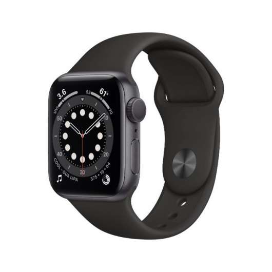 Apple Watch Series 6 40 mm Space Grey/Svart