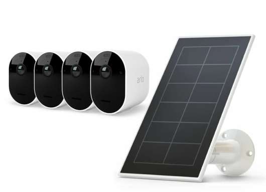 Arlo Pro 5 Spotlight Security Camera with 4x Camera Kit + Solar Panel