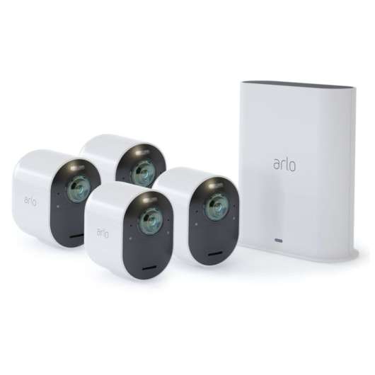 Arlo Ultra 2 Spotlight övervakningskamera 4-pack Vit