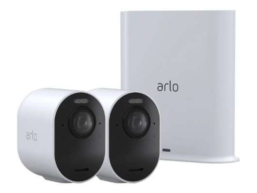 Arlo Ultra 2 Spotlight - Trådlöst 4K HDR säkerhetssystem med 2 kameror