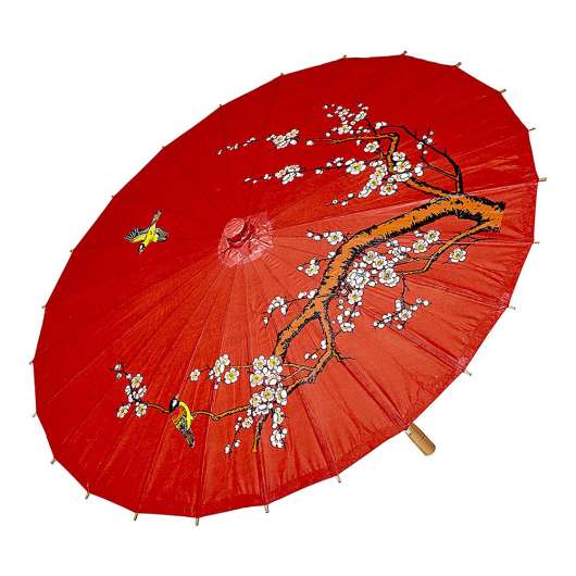 Asiatiskt Paraply Rött