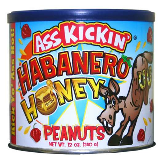 Ass Kickin Habanero Honungsjordnötter - 340 gram