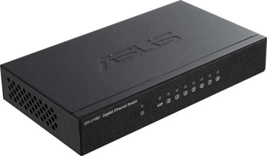ASUS GX-U1081 / 8-Port / VIP-Port  / Gigabit Switch / Unmanaged