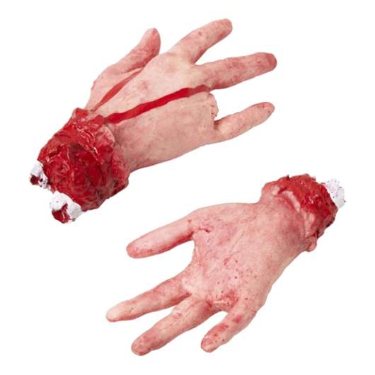 Avhuggen Hand med Blod Prop