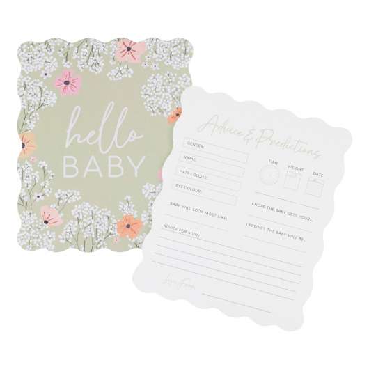 Baby Shower Kort Advice & Predictions - 10-pack