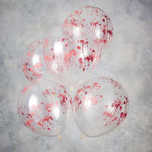 Ballonger med Blodstänk - 5-pack