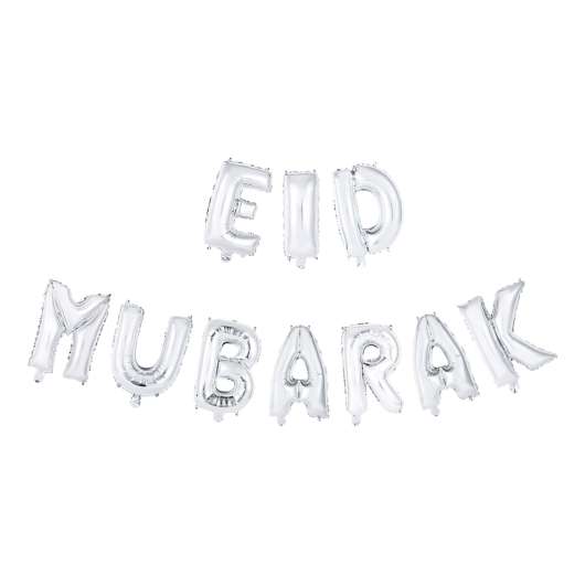 Ballonggirlang Eid Mubarak Silver