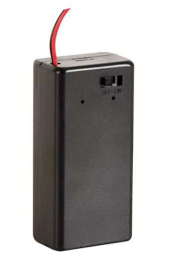 Batterihållare med switch för 9 V