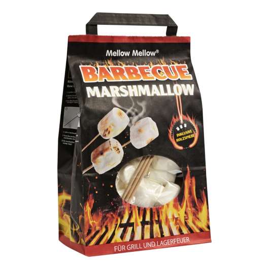 BBQ Marshmallow med Grillpinnar - 250 gram