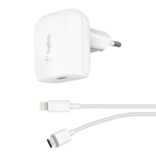Belkin 20W PD Home Charger + Lightning to USB-C Cable