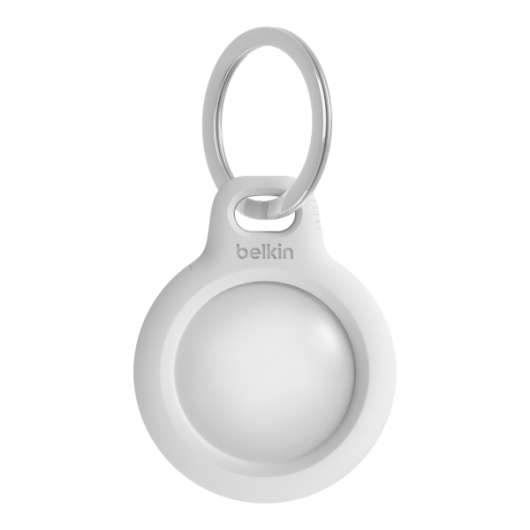Belkin AirTag Secure Holder with Keyring - White