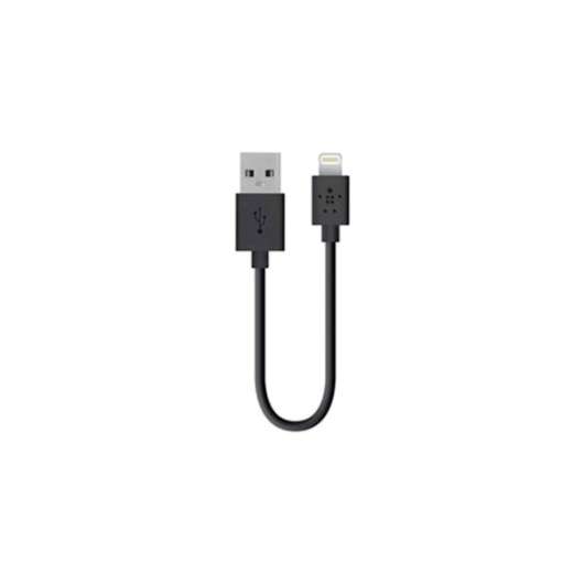 Belkin Iphone Lightning Charge/Sync Cable 15cm - Svart