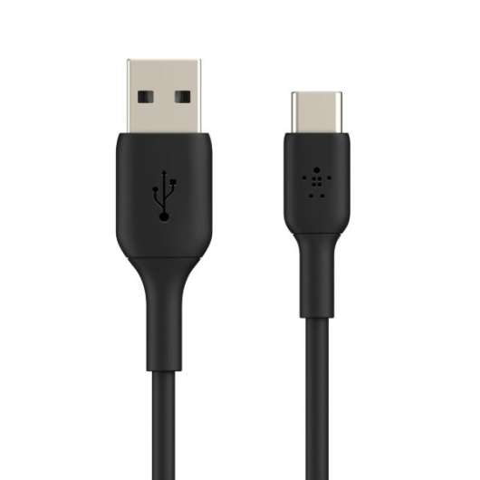 Belkin - USB-A till USB-C kabel, 1 meter - Svart