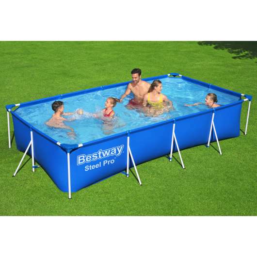 Bestway Pool ovan mark 4x2m - 81cm djup | Steel Pro
