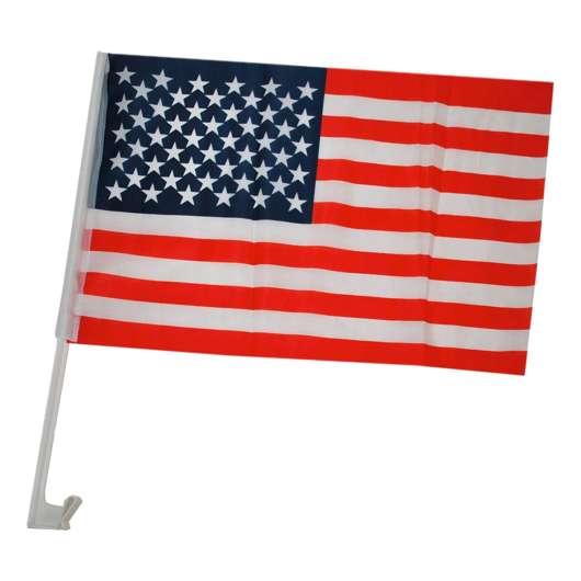 Bilflagga Amerikanska Flaggan - 1-pack