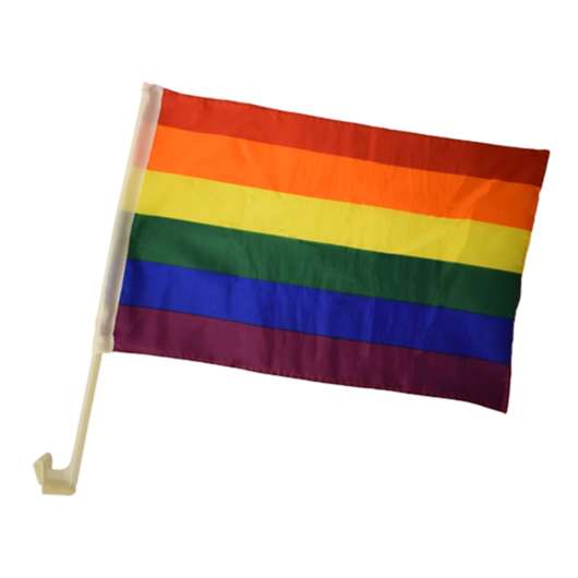 Bilflaggor Pride Flaggan - 2-pack