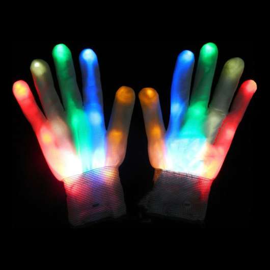 Blinkande Handskar - One size