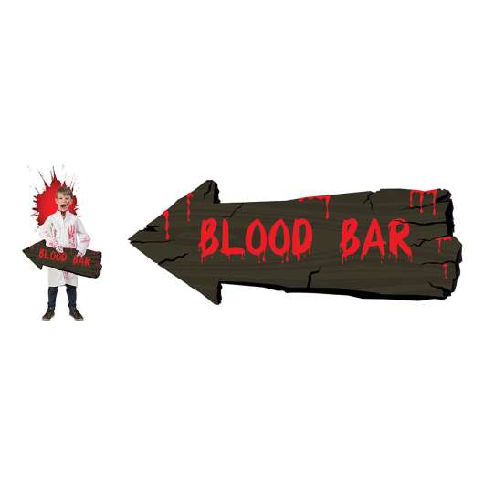 Blood Bar Väggskylt