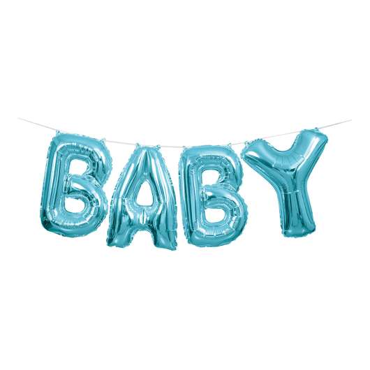 Bokstavsballonger Baby Blå
