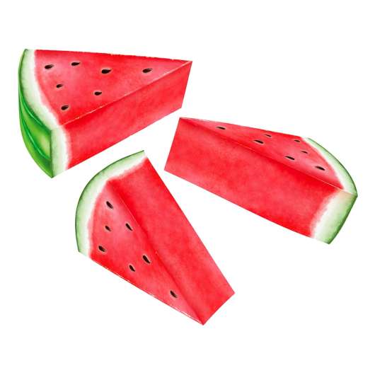 Bordsdekoration Vattenmelon - 3-pack