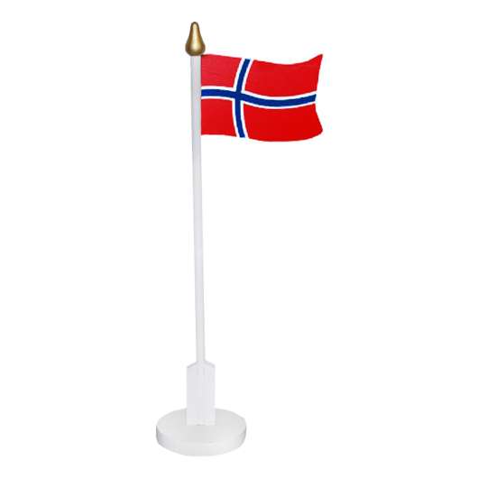 Bordsflagga Norge i Trä