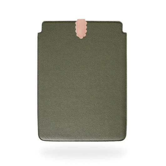 Bounir Laptop-fodral 15/16” Khaki & Pink Scallop