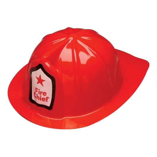 Brandmanshjälm Röd för Barn - One size