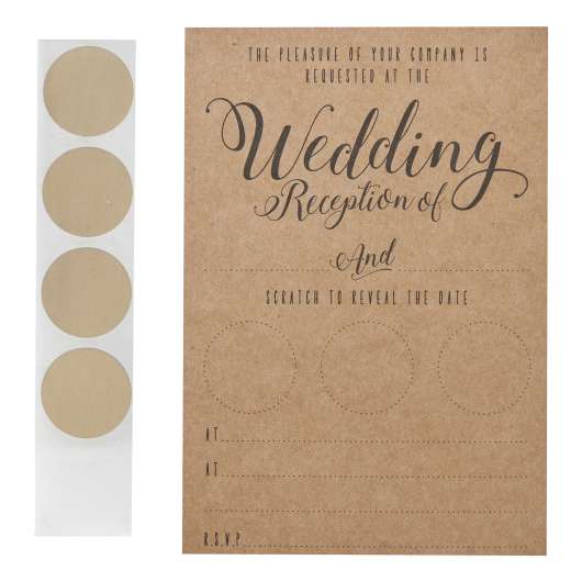 Bröllop Inbjudningskort Scratch