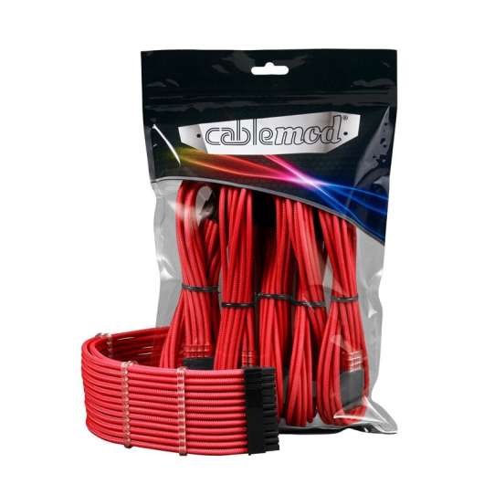 Cablemod pro modmesh 12vhpwr cable extension kit - red
