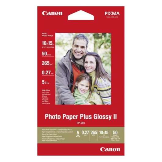 Canon Plus Glossy II Fotopapper 10x15 cm 50-pack