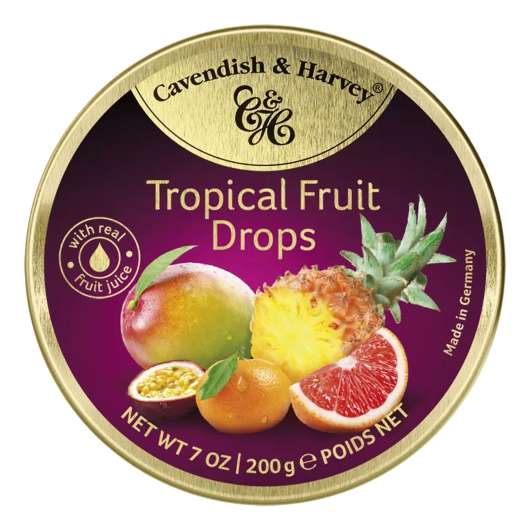 Cavendish Tropical Fruit Drops - 200 gram