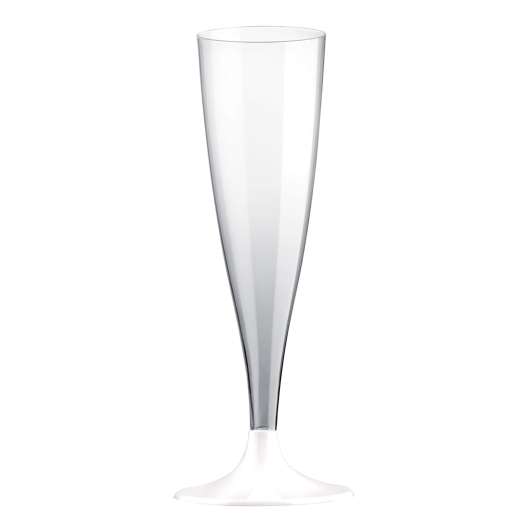 Champagneglas Transparent/Vit - 10-pack