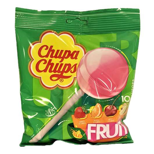 Chupa Chups Fruktklubbor - 120 gram
