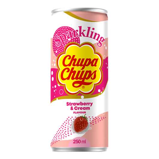 Chupa Chups Strawberry & Cream - 24-pack