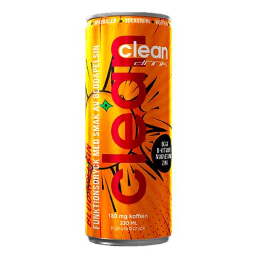 Clean Drink Blodapelsin - 1-pack