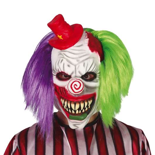 Clown med Hår Mask